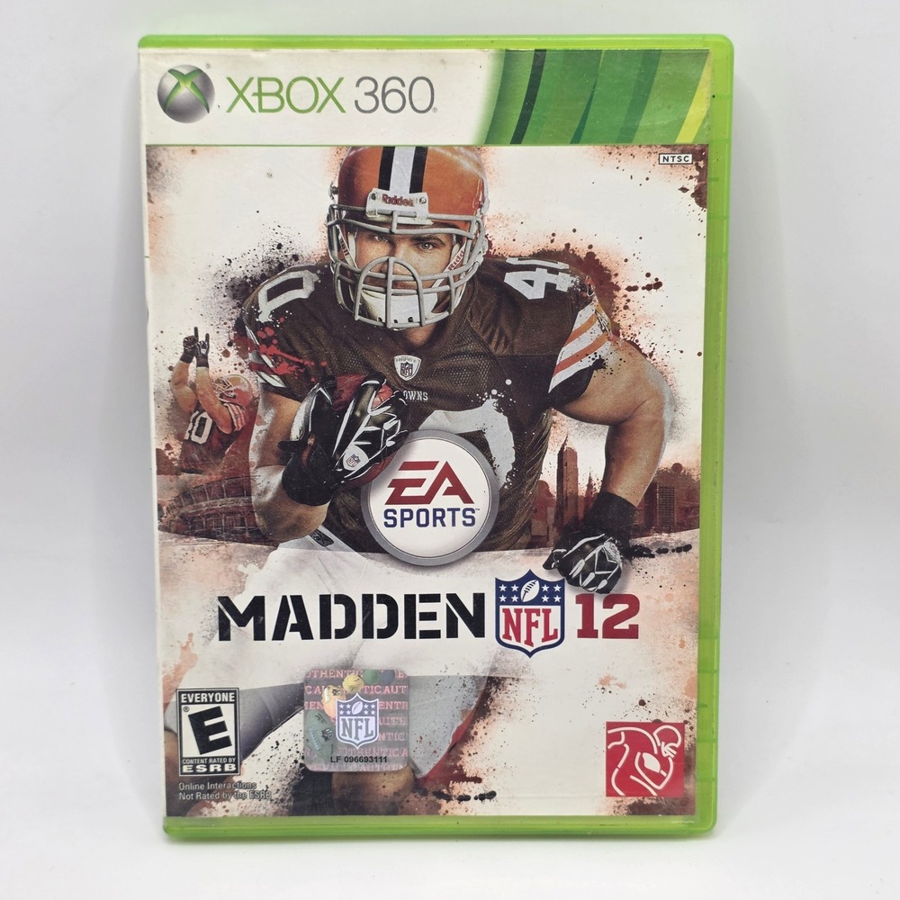 EA Sports Madden NFL 12 Xbox 360 Football Game Peyton Hillis Cover NTSC 2011 NFL